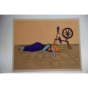 Cooper Films Sleeping Beauty Filmstrip Print Poster 12.5x10 Vintage Good